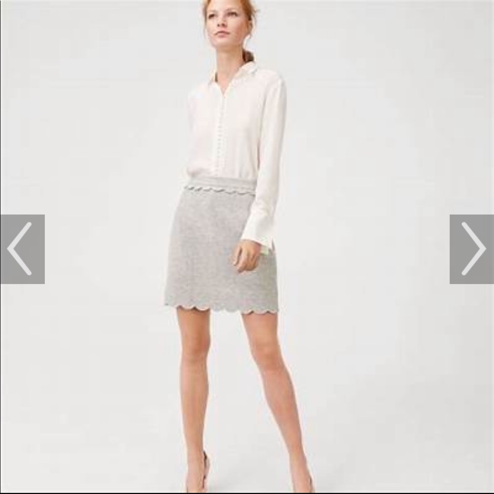 Club Monaco Grey meelo skirt